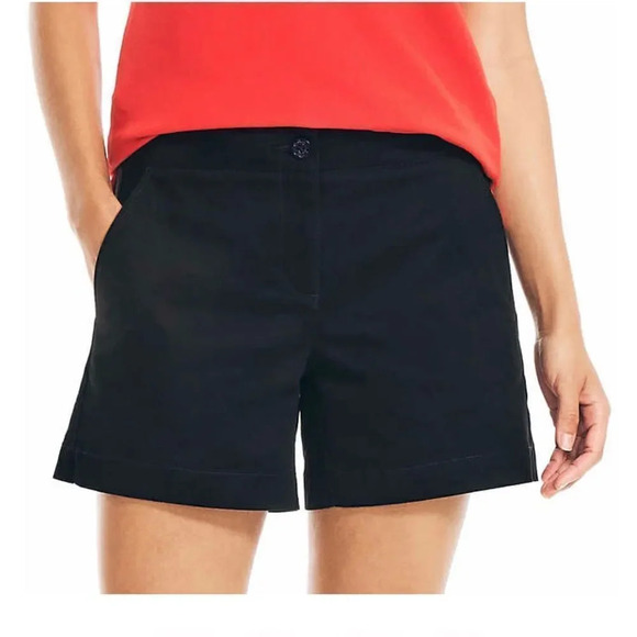 Nautica Ladies' Twill Short color Stone - Picture 2 of 7